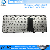 Clavier d'ordinateur portable américain neuf d'origine pour ProBook 430 G1 Noir Chicony Interface PS/2 avec garantie de 12 mois