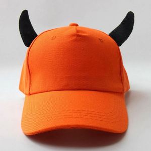 Cappellini da Baseball in Cotone con Corna, Cappello Snapback Hip Hop con Corna, Moda Punk per Uomo, Stile Diavolo - Product Image 3