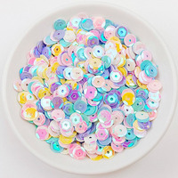 500g/sac Paillettes en PVC en forme d'étoile, de cœur, de flocon de neige, de papillon, de canne à sucre et de fleur, mélange de couleurs claires pour loisirs créatifs