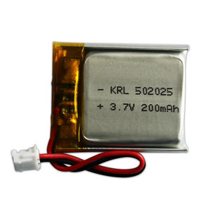 بطارية ليثيوم بوليمر رقيقة جدًا 3.7 فولت 502025 200 مللي أمبير ساعة، سعة مخصصة للأدوات، مصنع ODM مع شهادات RoHS/UN38.3 - Product Image 1