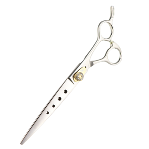 Ciseaux de coiffure professionnels de 6 pouces en acier inoxydable, ciseaux droits et ciseaux à effiler, outil de barbier tranchant - Product Image 1