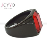 Bague en pierre pour homme Bague en pierre naturelle classique Vente en gros Bijoux en acier inoxydable