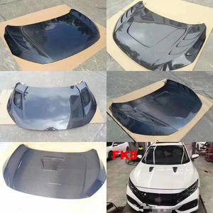 Capot moteur en Fiber de carbone de style OEM VS pour capot 2017 + FK7 FK8 <span class=keywords><strong>Honda</strong></span> <span class=keywords><strong>Civic</strong></span> SI <span class=keywords><strong>Type</strong></span> <span class=keywords><strong>R</strong></span> 10th Gen x 2016 2020 - Product Image 5