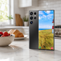 Smartphone OEM S24 Ultra 5G Kamera Belakang 64MP 16GB+1TB Dual SIM Layar Resolusi 4K CPU Decacore Mendukung Bahasa Spanyol LTE Seluler