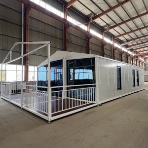 Maison conteneur préfabriquée de luxe modulaire et respirante en structure acier, 20 et 40 pieds, détachable, pour bureau, appartement, café/<span class=keywords><strong>boutique</strong></span> - Product Image 2