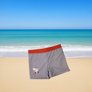 HDJ Pantalones cortos de baño para mujer, color gris, con dibujos de tiburones, cintura elástica, transpirables, talla 4/6 6/8 8/10 10/12 - Product Image 3