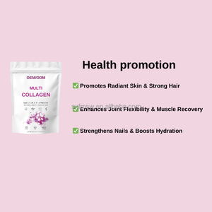 Polvo complejo de colágeno de 5 tipos | I/II/III/V/X + 1000mcg Biotina | OEM/ODM para soporte de piel y articulaciones - Product Image 4