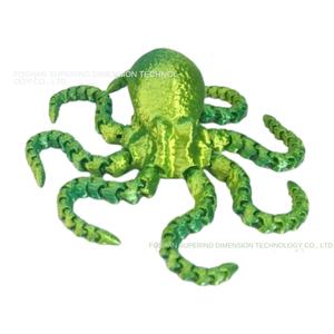 3d זכוכית תמנונים אצבע אצבע אצבע בובות משותף קישוט דיונון דיונון צעצוע מודל לחיקוי - Product Image 2