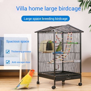 Gabbia per Pappagalli Extra-Large di Lusso a Villa Ornamentale in Ferro per Allevamento Domestico Chiusura a Scatto Confezionata in Scatola - Product Image 2