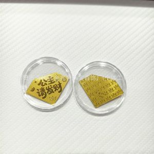 Pegatina para Teléfono Móvil con Diseño de Princesa, Haz un Pastel de la Fortuna, Paz, Alegría, Buena Salud, Agua, Estilo Dorado, Regalo para Eventos 2MG - Product Image 6