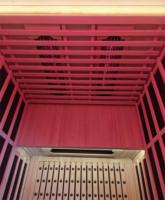 Fournisseur OEM de sauna infrarouge intérieur en bois de hemlock pour 2 personnes avec panneau de commande