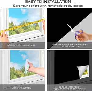 Rideau occultant ignifuge noir portable réutilisable en polyester, vente chaude en usine - Product Image 6