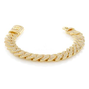 Bracelet de luxe pour femme en argent sterling 925 plaqué or, style hip-hop, avec chaîne à maillons sertie de diamants, bijoux raffinés et élégants - Product Image 2