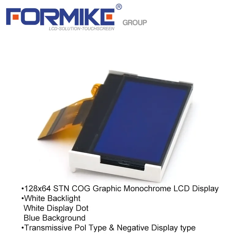 네거티브 블루 백라이트 LCD 모듈 128x64 STN 그래픽 LCD 디스플레이