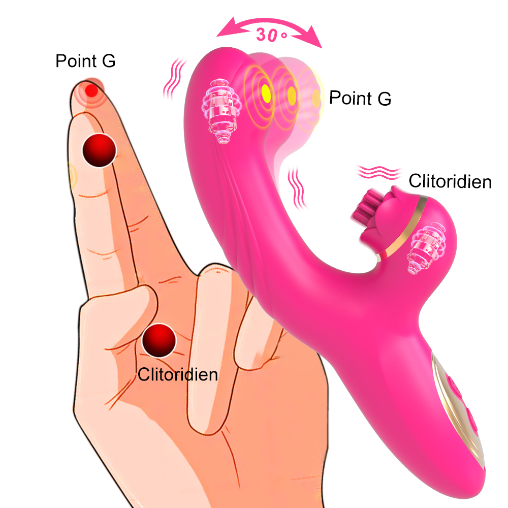Neuer G-Punkt Clitoris Vibrator mit 10 Vibrationsmodi und 30 mm Kopf