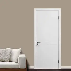 Modern Interior Melamine Internal Skin Mdf Wooden Door Level E0 PVC Solid wood solid wood door Interior Door to Apartment/hotel