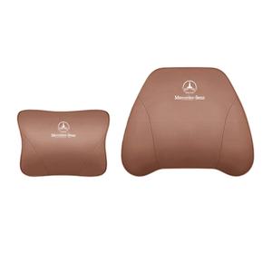 Appui-tête de luxe Nappa voiture oreiller <span class=keywords><strong>lombaire</strong></span> voyage siège <span class=keywords><strong>coussin</strong></span> Support voiture intérieur accessoires pour <span class=keywords><strong>Mercedes</strong></span> Benz Maybach classe C - Product Image 1