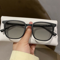 Lunettes optiques carrées anti-lumière bleue 2025, tendance, pour homme et femme, idéales pour la photographie et la protection solaire extérieure, photochromiques