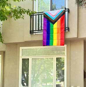 Banderas del Orgullo LGBTQ+ de Jayus, 3x5 pies, para Exteriores, Resistentes, de Nailon, con 2 Ojales - Product Image 6