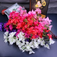 Bougainvilliers artificiels en soie, fleurs artificielles pour mariage, Saint-Valentin, décoration d'arche extérieure de style européen faite à la main