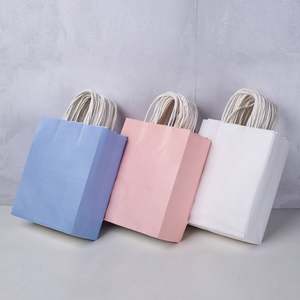 Sac fourre-tout en papier kraft personnalisé, écologique, durable, pliable, réutilisable, avec impression de logo disponible, coloré - Product Image 1