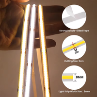 Bande lumineuse LED COB flexible 12V 320LEDs/m haute densité IP20 RGB blanc chaud blanc froid pour la décoration intérieure bande lumineuse d'éclairage