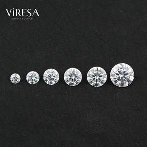 Viresa Groothandel Hoge Kwaliteit 3mm 4mm 5mm 6mm 7mm 8mm 9mm 10mm 11mm 12mm Ronde Losse <span class=keywords><strong>Moissanite</strong></span> voor Sieradenmaken - Product Image 2