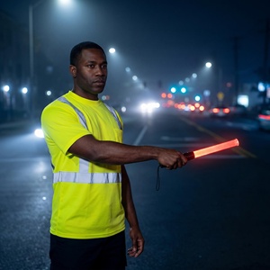 Bande réfléchissante segmentée haute visibilité pour le cyclisme nocturne, travaux routiers, t-shirt <span class=keywords><strong>de</strong></span> sécurité réfléchissant avec logo personnalisé - Product Image 4