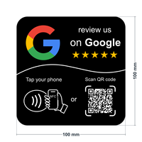 Carte d'analyse NFC 215 DLP, autocollant adhésif de table avec code QR dynamique pour Google
