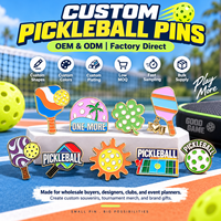 Épingles de revers personnalisées pour pickleball, OEM ODM, promotionnelles, pour clubs sportifs, tournois, souvenirs, articles de marque, fournisseur partenaire, épingles en métal