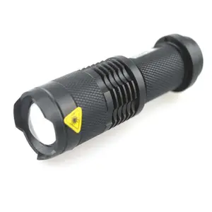Carry-on Mini Torch SK68 1xCREE XM-L2 U3 1300 Lumens 3-Mode Zooming LED Flashlight