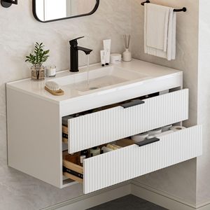 Mars Villa USA Europa, Mueble de Baño Pequeño con Dos Cajones, Tamaño Personalizado para Apartamento, Entrega <span class=keywords><strong>en</strong></span> 15 a 35 Días, Gran Venta - Product Image 4