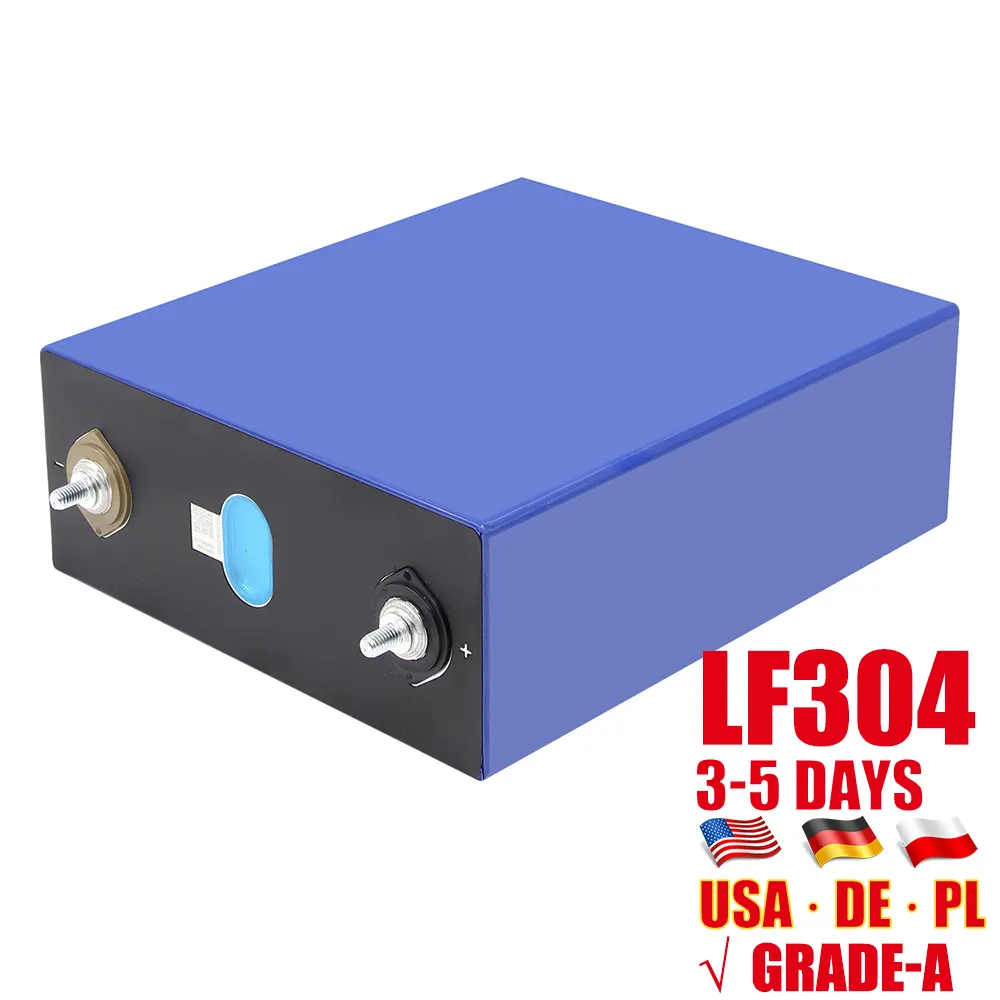 بطارية خلية IMR 304Ah Lifepo4 من الدرجة A لسيارة EVE LF304 بجهد 3.2 فولت من اتحاد أوروبي وأمريكي وأسود وأيون الليثيوم لولبية لسيارة LFP