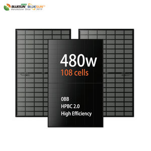 Panel Solar Monocristalino Bluesun de Alta Calidad, Totalmente Negro, de Alta Eficiencia 23.5%, 470 475 480 485W - Product Image 5