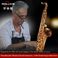 OEM Wholesale Sax Professional High Grade Woodwind Instrument X3-II Bb the Tone Is Magnetic and Warm Tenor Saxophone