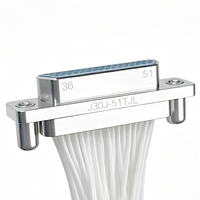 Connecteur mâle Micro-D à montage sur circuit imprimé J30J-66TJL J30J-66ZKL J30J-66ZKP Série J30J - Compatible MIL-DTL-83513 9-100 broches