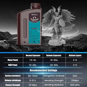 Résine SUNLU haute résistance aux chocs, pureté 100 %, 405 nm, certifiée CE pour applications de pièces fonctionnelles LCD/DLP - Product Image 5