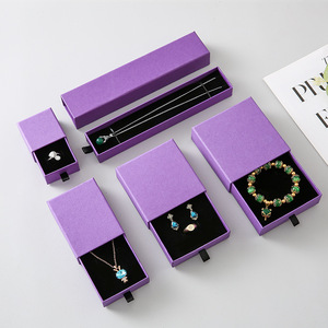Caja de Regalo de Cartón con Logotipo Personalizado para Joyería, Caja Rígida con Cajón Deslizable para Exhibición de Regalos para Niñas - Product Image 3