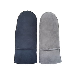 Mitaines en peau de mouton cousues à la main pour hommes, doublure en fourrure, double face, pour l'<span class=keywords><strong>hiver</strong></span> et l'extérieur - Product Image 6