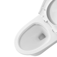 Cuvette de toilette en céramique à siège souple, style moderne, double siphon affleurant, CUPC de luxe, une pièce inodoro salle de bain, cuvette de toilette en céramique