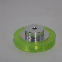 Roue d'encodeur en silicone 300MM 200mm Périmètre Type de courroie plate Personnalisable OEM Poulie à rouleau synchrone revêtue de caoutchouc spécial