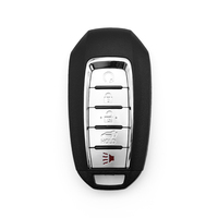 Coque de clé de voiture pliable sans clé à 5 boutons NSN14 avec lame de secours vide pour télécommande - Vente en gros