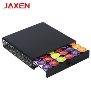 Soporte para 36 Cápsulas <span class=keywords><strong>Dolce</strong></span> <span class=keywords><strong>Gusto</strong></span>, Cajón <span class=keywords><strong>de</strong></span> Almacenamiento <span class=keywords><strong>de</strong></span> Cápsulas <span class=keywords><strong>de</strong></span> Café <span class=keywords><strong>de</strong></span> Metal con Ruedas, en Existencia - Product Image 1