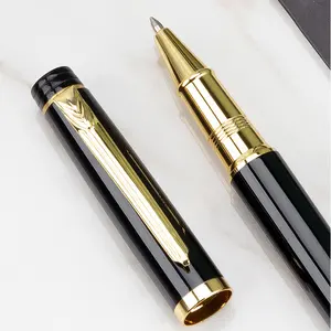 Pen Gift Wholesale Promotion Black Printed Luxury Business Gift Sign Pens Metal Ballpoint Pen Set With Custom Logo And Box