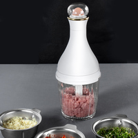 Draadloze babyvoedselmaker & draagbare mini babyvoedselblender voor groenten, fruitsalade, ui, knoflook, vlees, 55W