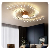 Lustre moderne pour la maison, chambre à coucher, salon, éclairage intérieur, acrylique, feu d'artifice, LED, plafonnier