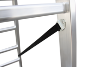 Échelle extensible pliante en aluminium, échelle industrielle d'extérieur, marchepieds à trois plis, multifonctionnelle, capacité de charge de 150 kg