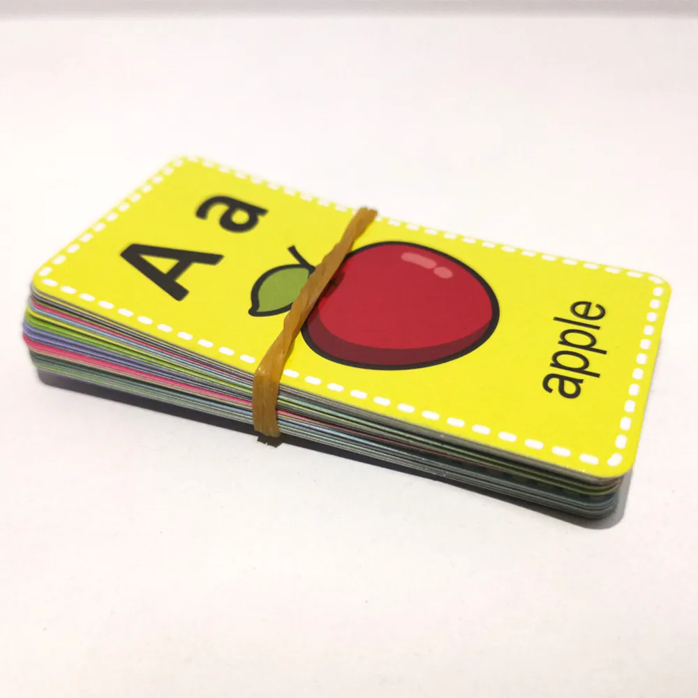 Learning Card Kids Prinied Children Study Flash Wholesale Factory Custom Printing Playing Memory Cards For Educational