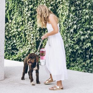Bottiglia d'Acqua Portatile per Animali Domestici da 300ml con Contenitore per Cibo, Dispenser d'Acqua 2 in 1 Riutilizzabile per Cani - Product Image 4
