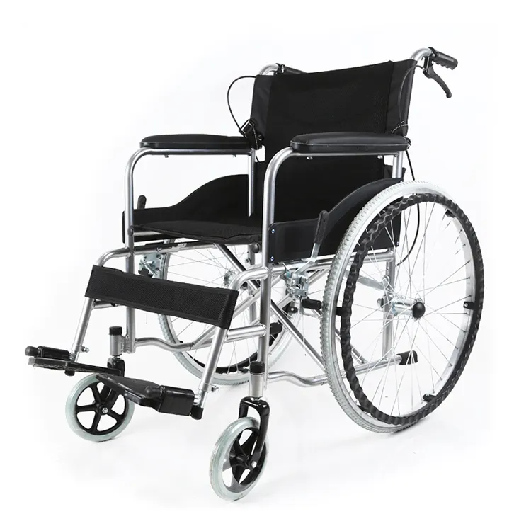 Folding Manual Wheelchair for Disabled Individuals Durable and Convenient Steel Wheelchair Solution